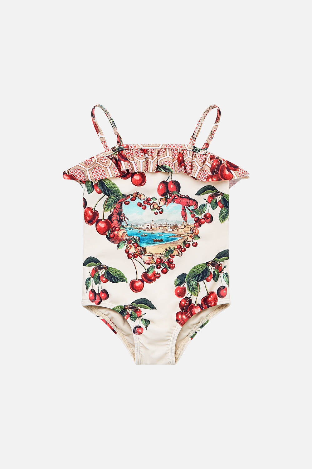 BABIES STRAIGHT NECK ONE PIECE WITH FRILL NOTES FROM THE ROAD