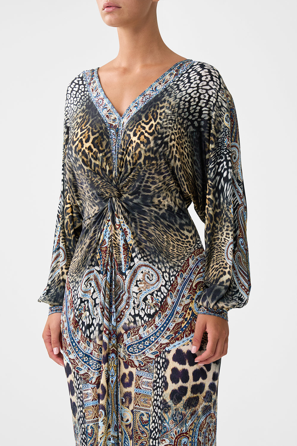 TWIST FRONT DRESS ISTANBUL ANIMALIA