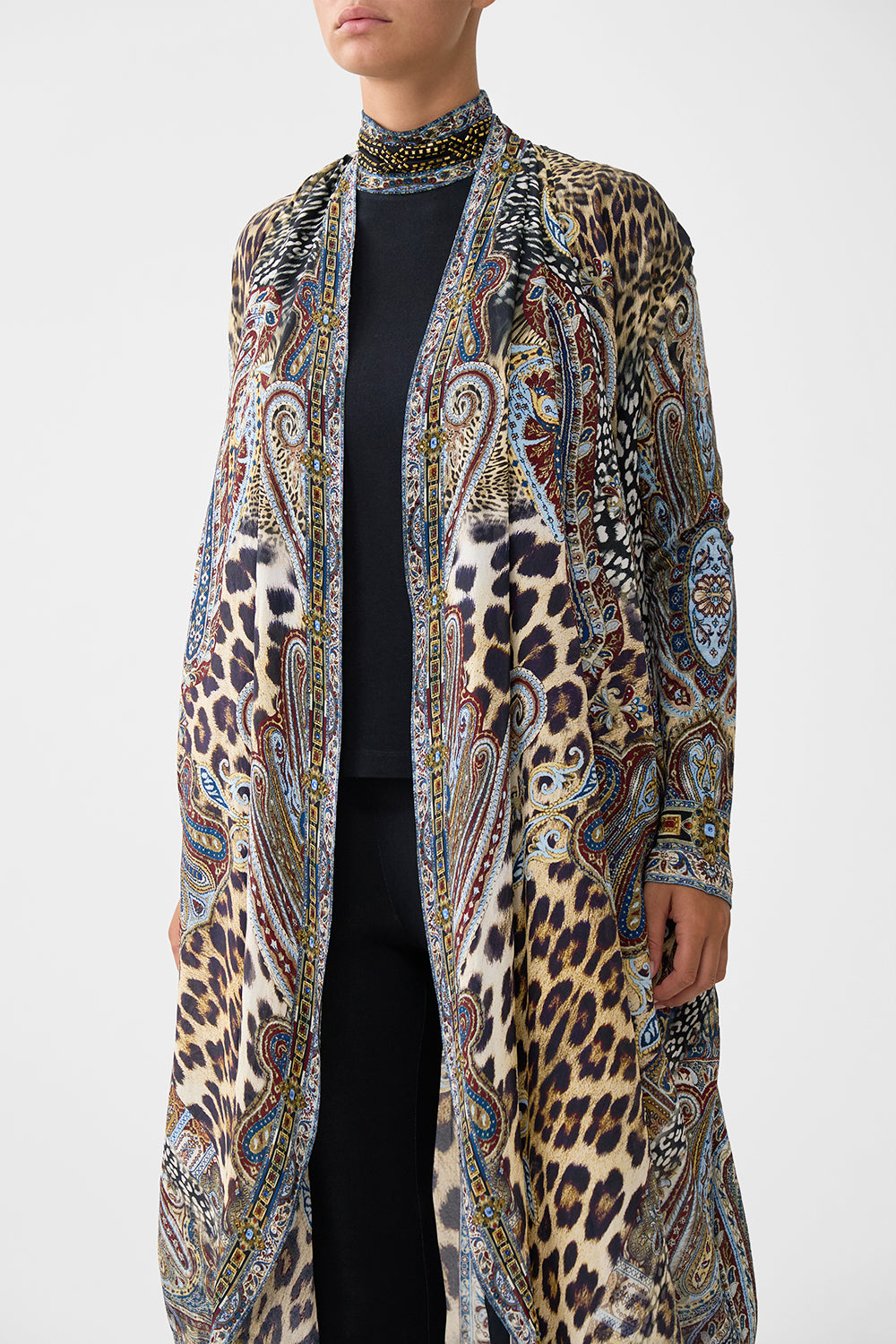 LONG CASUAL JACKET WITH POCKETS ISTANBUL ANIMALIA