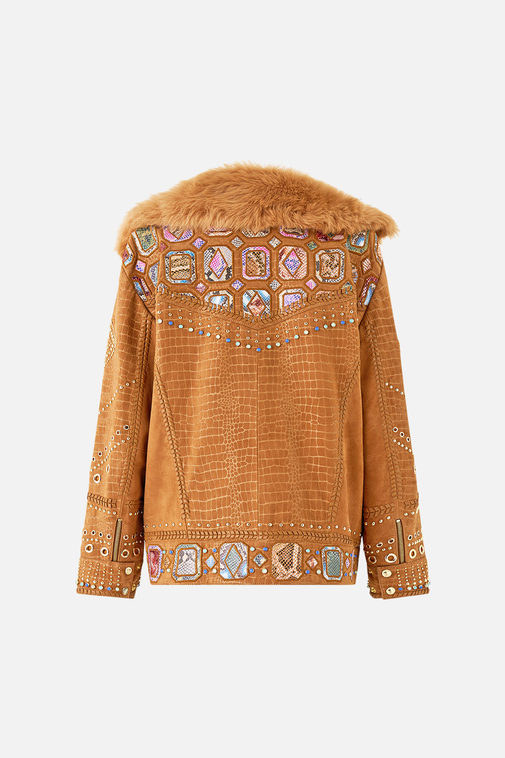 The CAMILLA OVERSIZED LEATHER BIKER JACKET EAST OF ISTANBUL