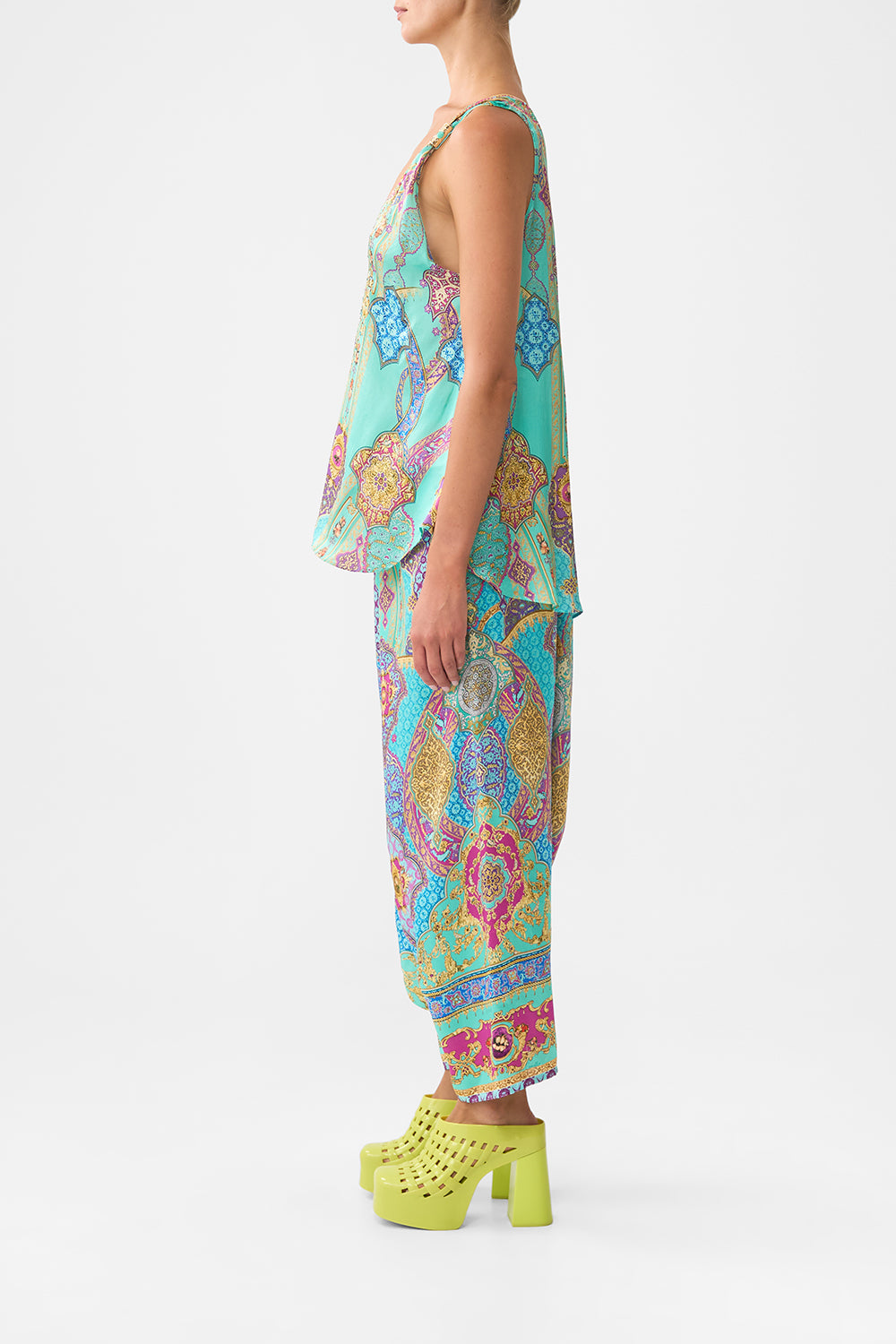 The CAMILLA TANK TOP WITH STRAP BEAD DETAIL THE CONCUBINES CORRIDOR
