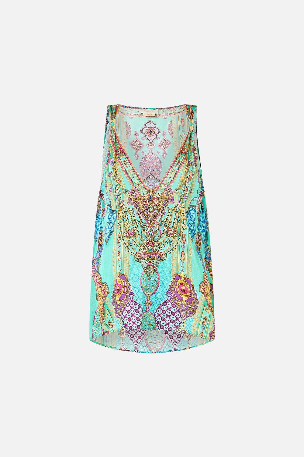The CAMILLA TANK TOP WITH STRAP BEAD DETAIL THE CONCUBINES CORRIDOR