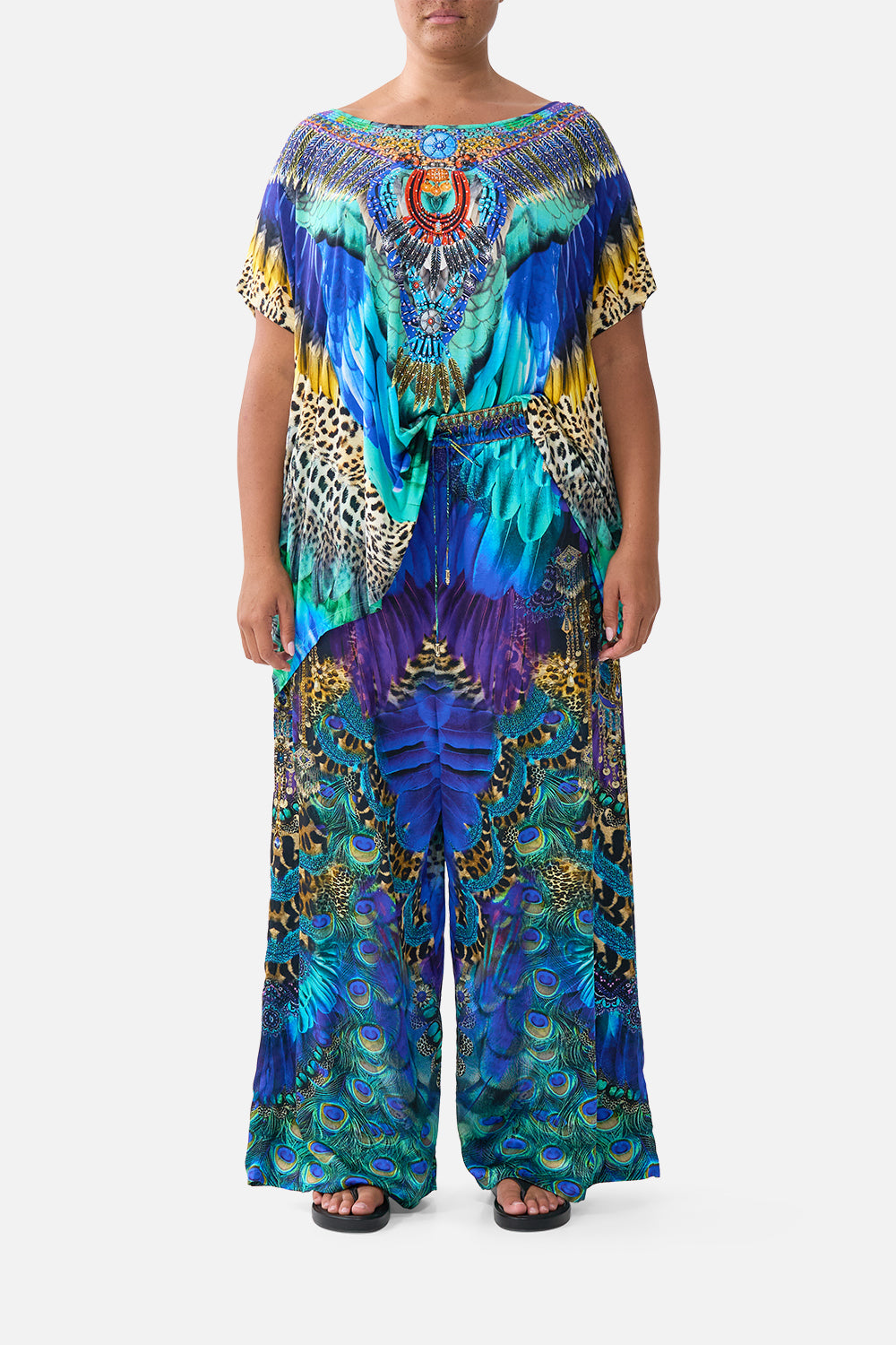 The CAMILLA STRAIGHT LEG PANT COSMIC ZOOLOGY