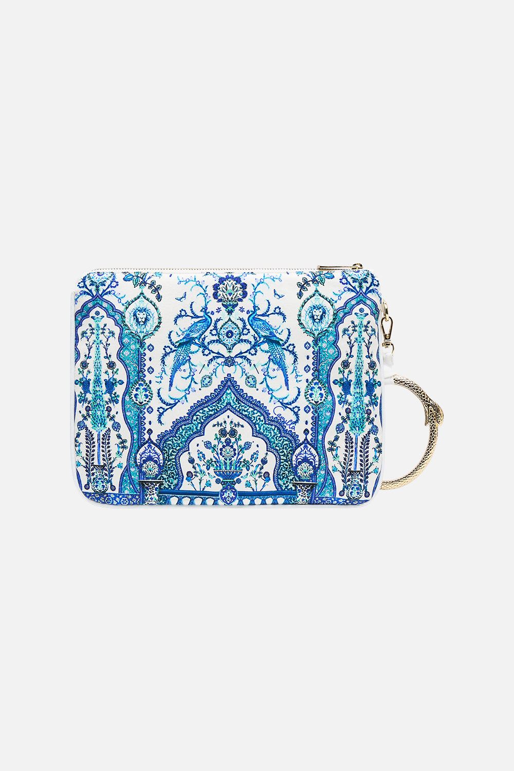 The CAMILLA RING SCARF CLUTCH ISNIK LULLABY