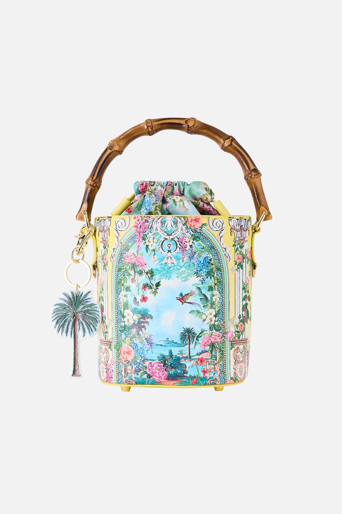 DRAWSTRING BUCKET BAG WITH KEYRING TALES OF TOPKAPI PALACE