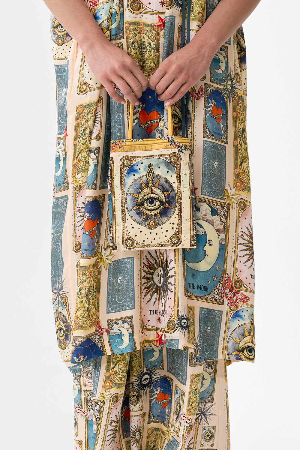 The CAMILLA EMBELLISHED MINI TOTE WITH CHAIN STRAP HOUSE OF HOROSCOPES