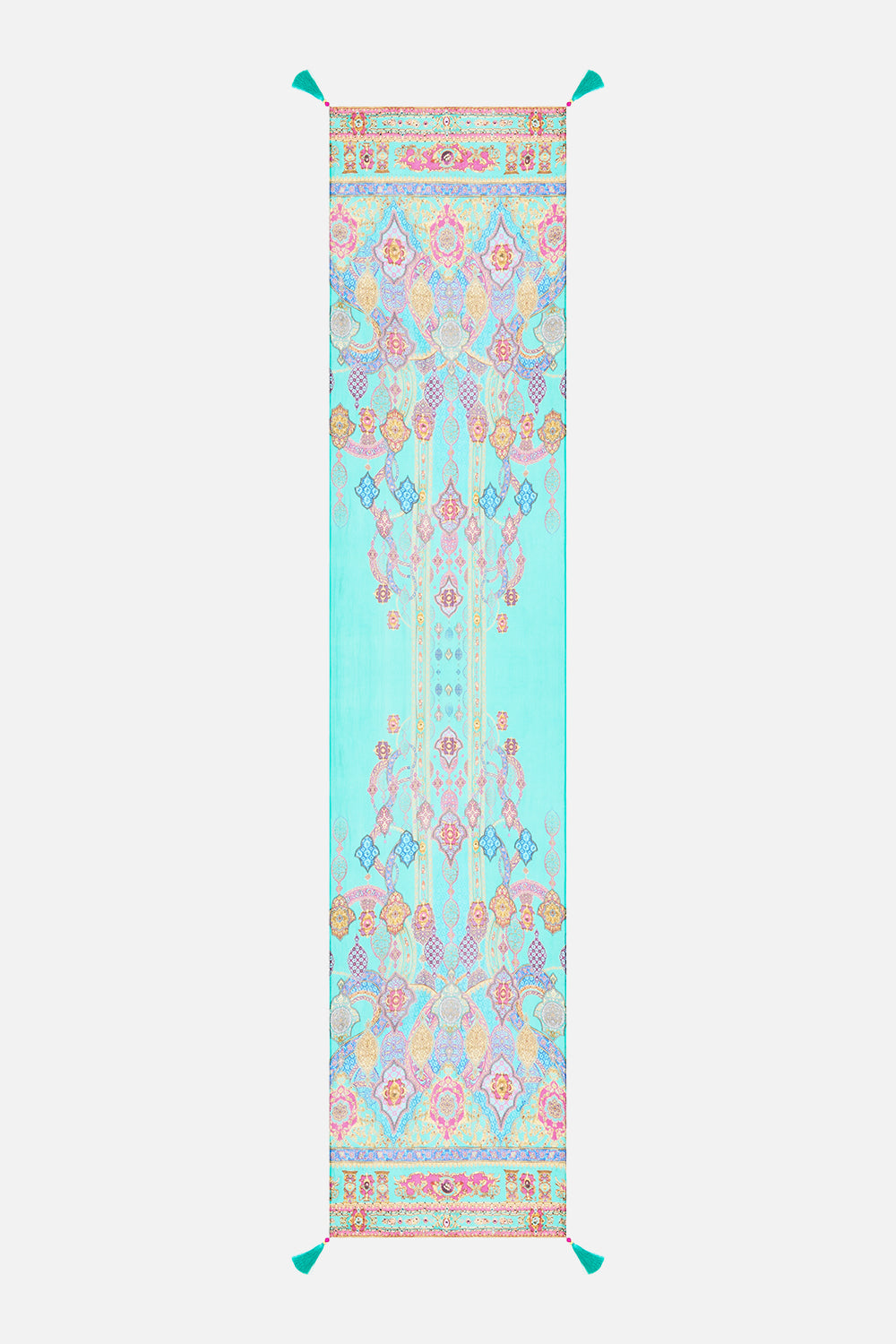 The CAMILLA LONG SILK CRINKLE CHIFFON SCARF THE CONCUBINES CORRIDOR