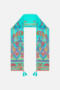 LONG SILK CRINKLE CHIFFON SCARF THE CONCUBINES CORRIDOR