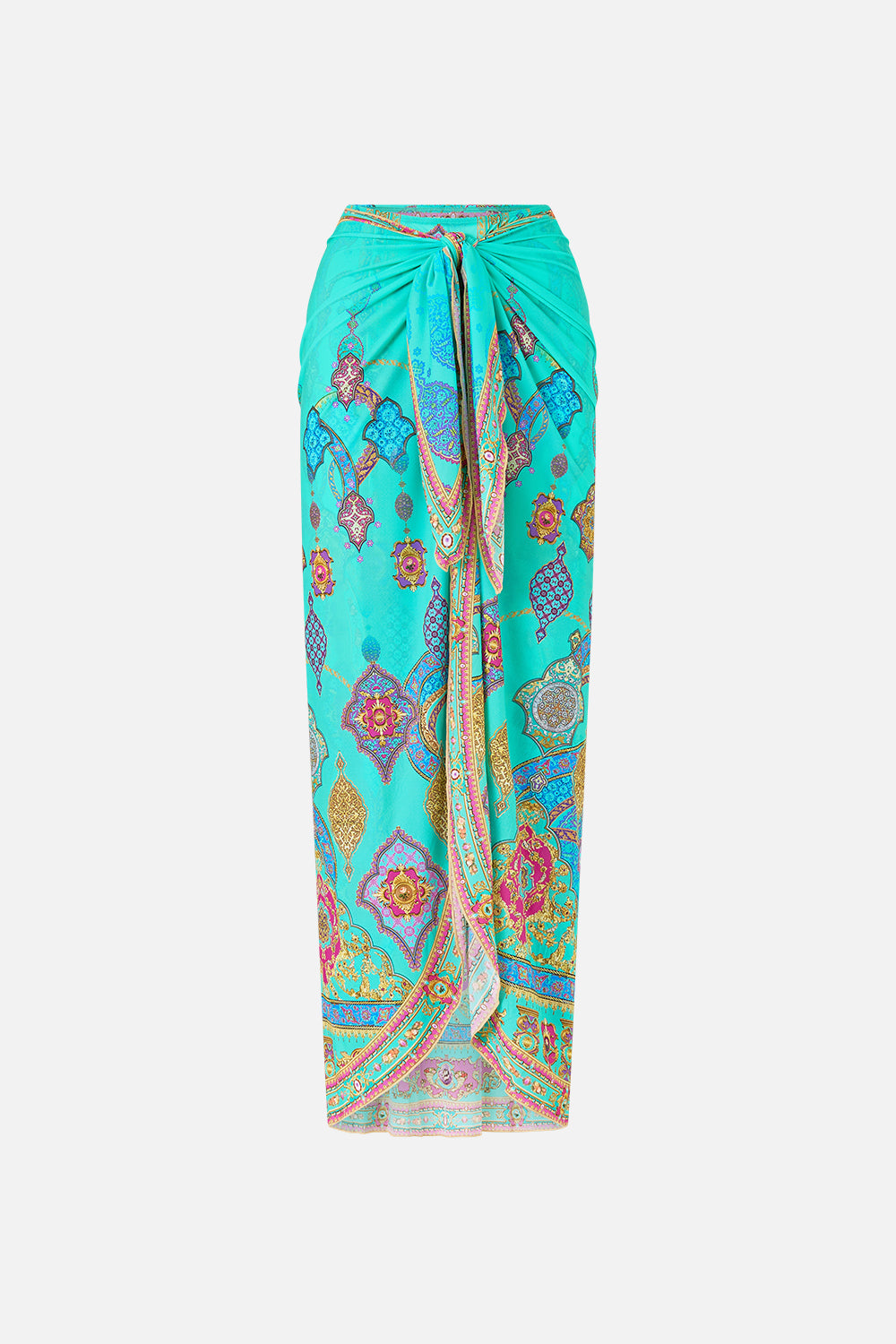 The CAMILLA LAYERED MAXI SARONG WITH TIE FRONT THE CONCUBINES CORRIDOR