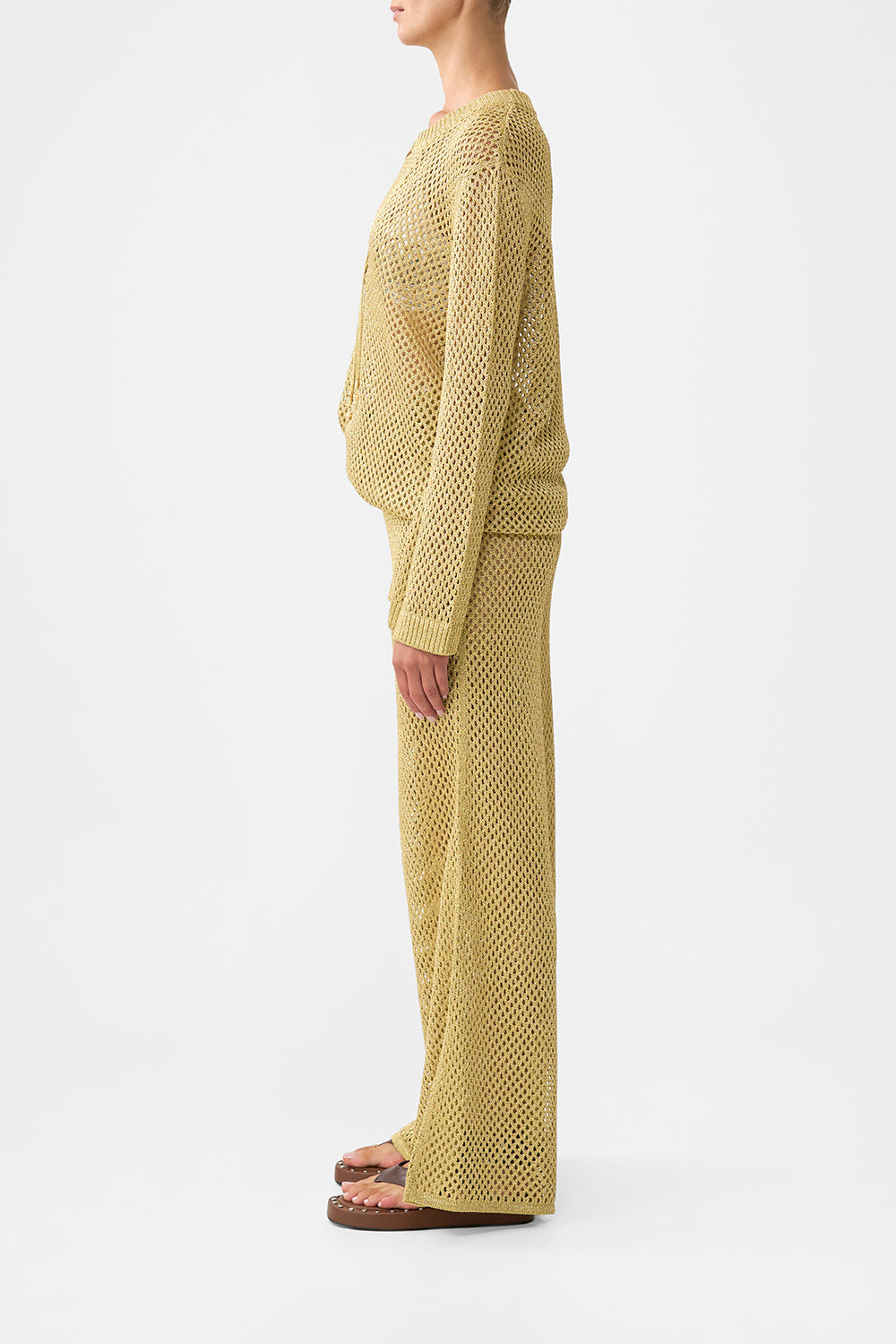 The CAMILLA WIDE FLARE KNIT PANT OTTOMAN DYNASTY