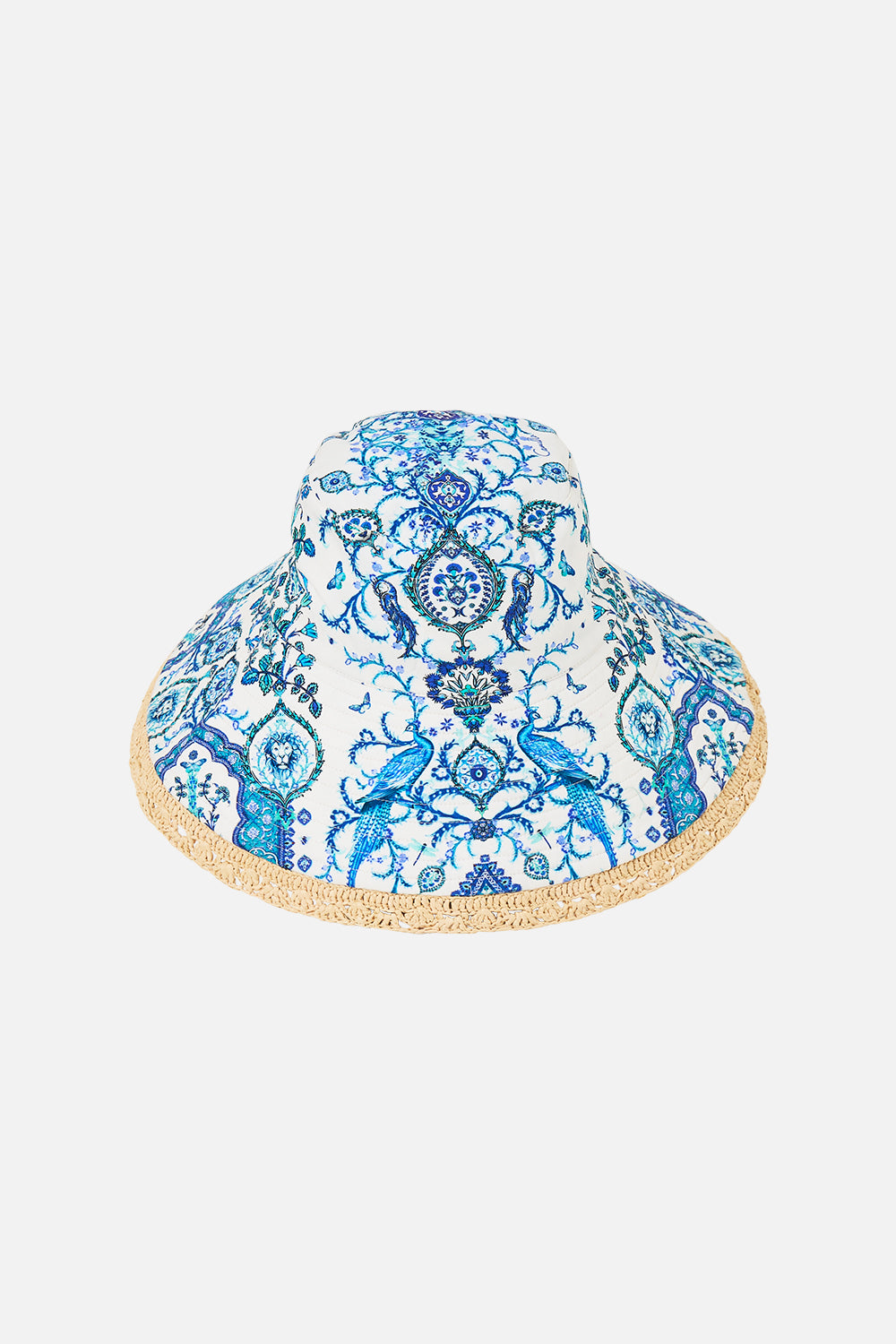 WIDE BRIM BUCKET HAT WITH TRIM ISNIK LULLABY