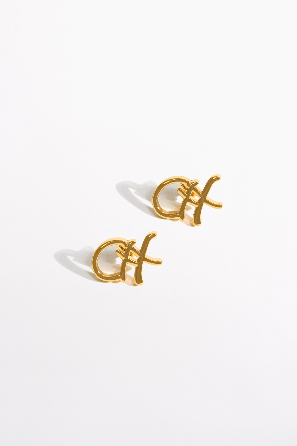 CAMILLA Fierce Folklore Stud Earrings in Gold print