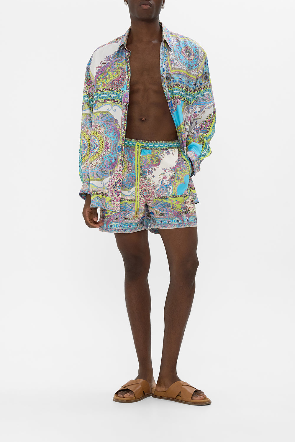 MID LENGTH BOARDSHORT WITH ELASTIC WAIST MAGIC CARPET RIDE