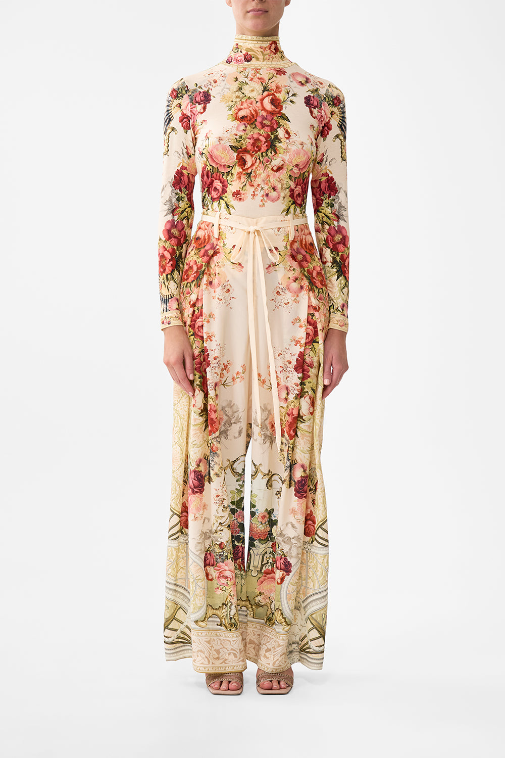 The CAMILLA Jersey Turtleneck in our Meet Me At The Majestic print.