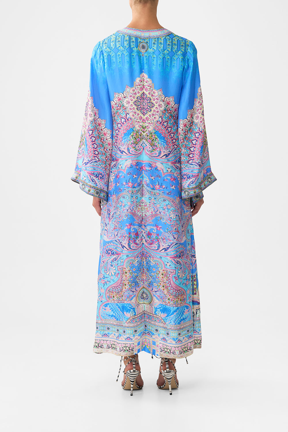 DEEP V NECK HARDWARE KAFTAN FOOTSTEPS IN FOLKLORE