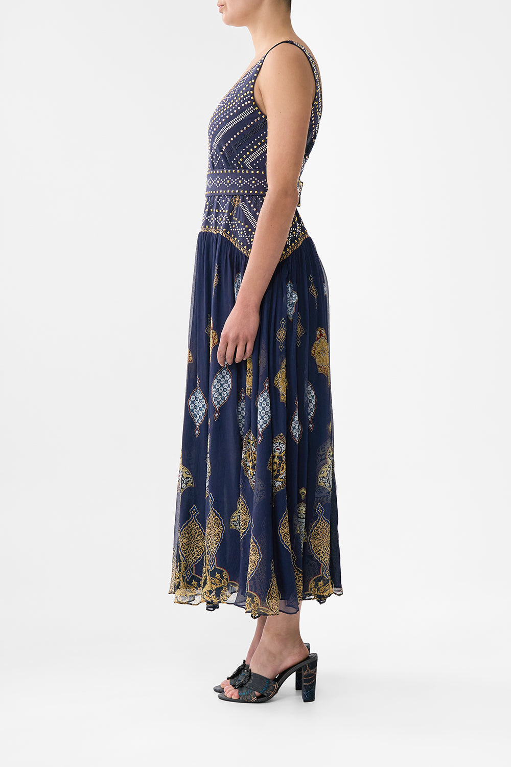 JERSEY TANK DRESS WITH CONTRAST SKIRT THE IMPERIAL GATE