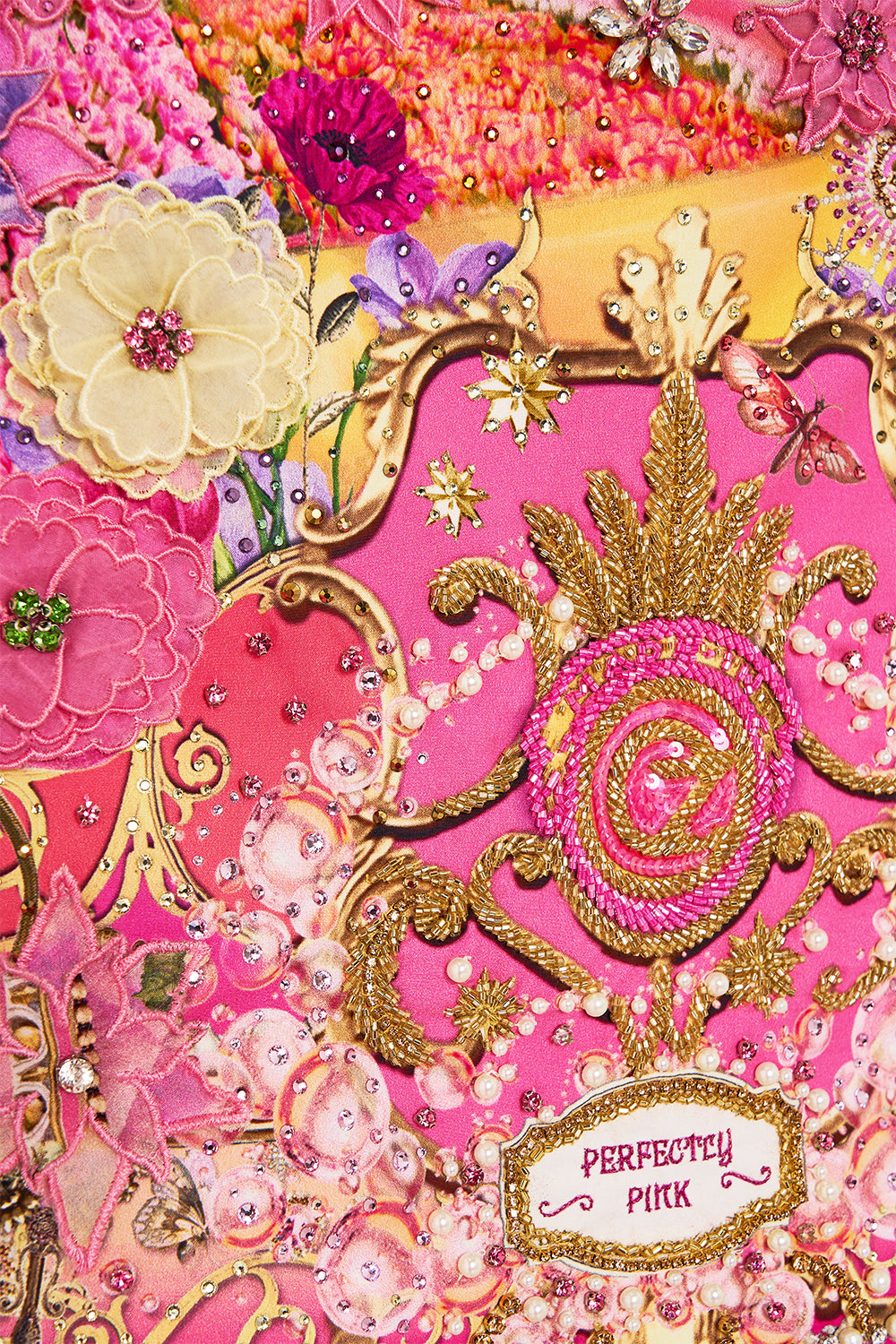 CAMILLA Hand Embellished Mini Skirt in Totally Ozmopolitan Print.