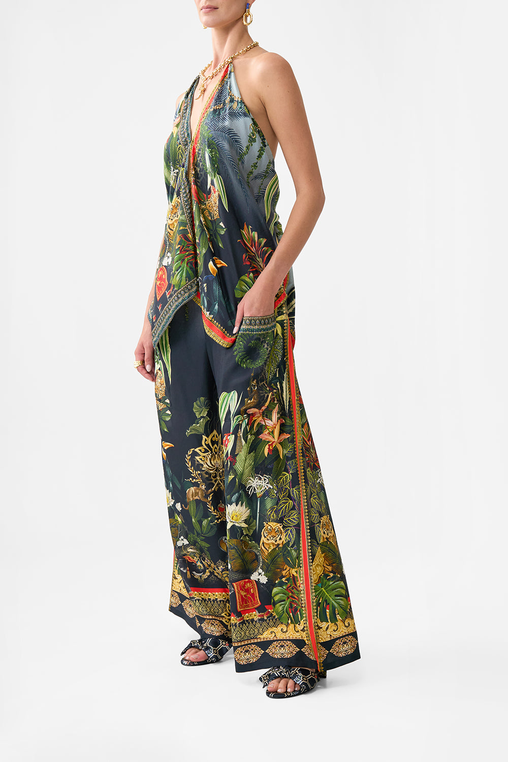 KNOTTED SCARF TOP READY FOR MY WELCOME DRINK