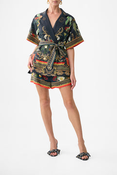 DOUBLE BREASTED SHORT SLEEVE JACKET READY FOR MY WELCOME DRINK