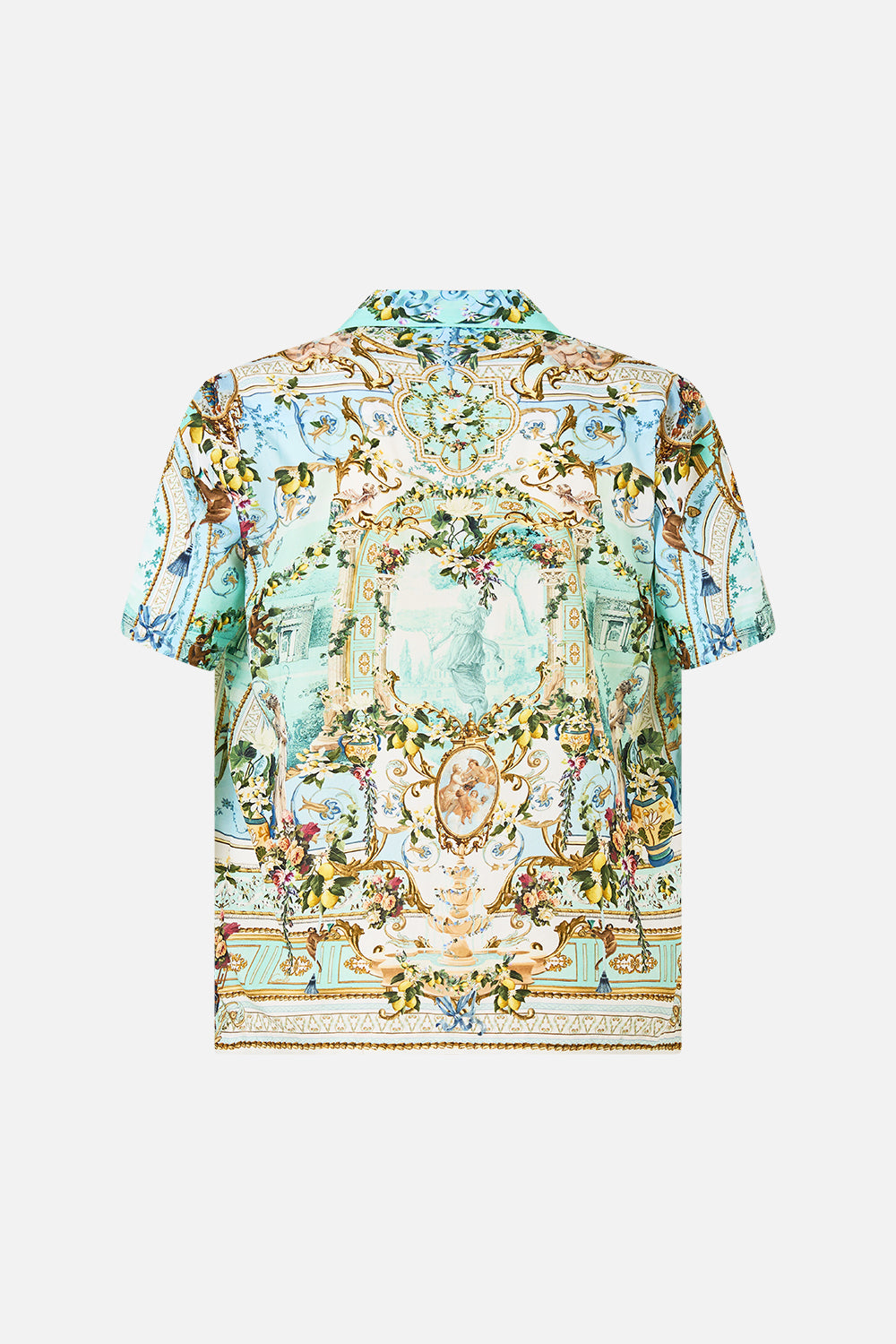 SHORT SLEEVE CAMP COLLARED SHIRT VENUS ON A VESPA