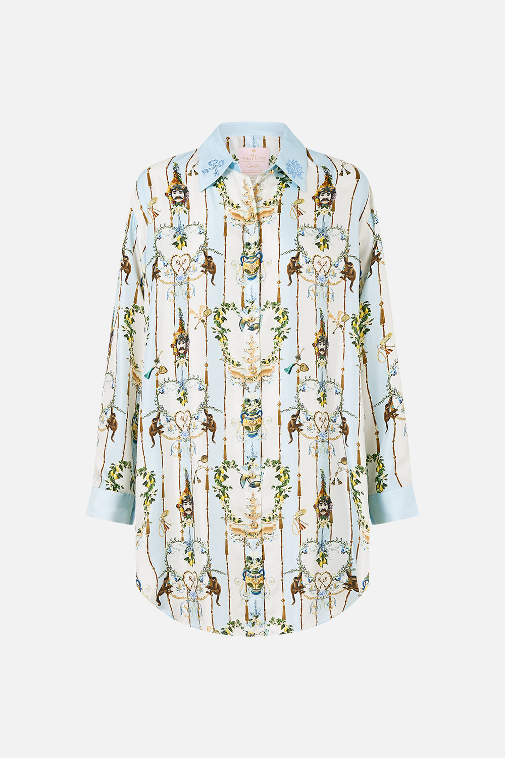 The CAMILLA SHIRT TUNIC WITH SIDE BUTTONS VENUS ON A VESPA