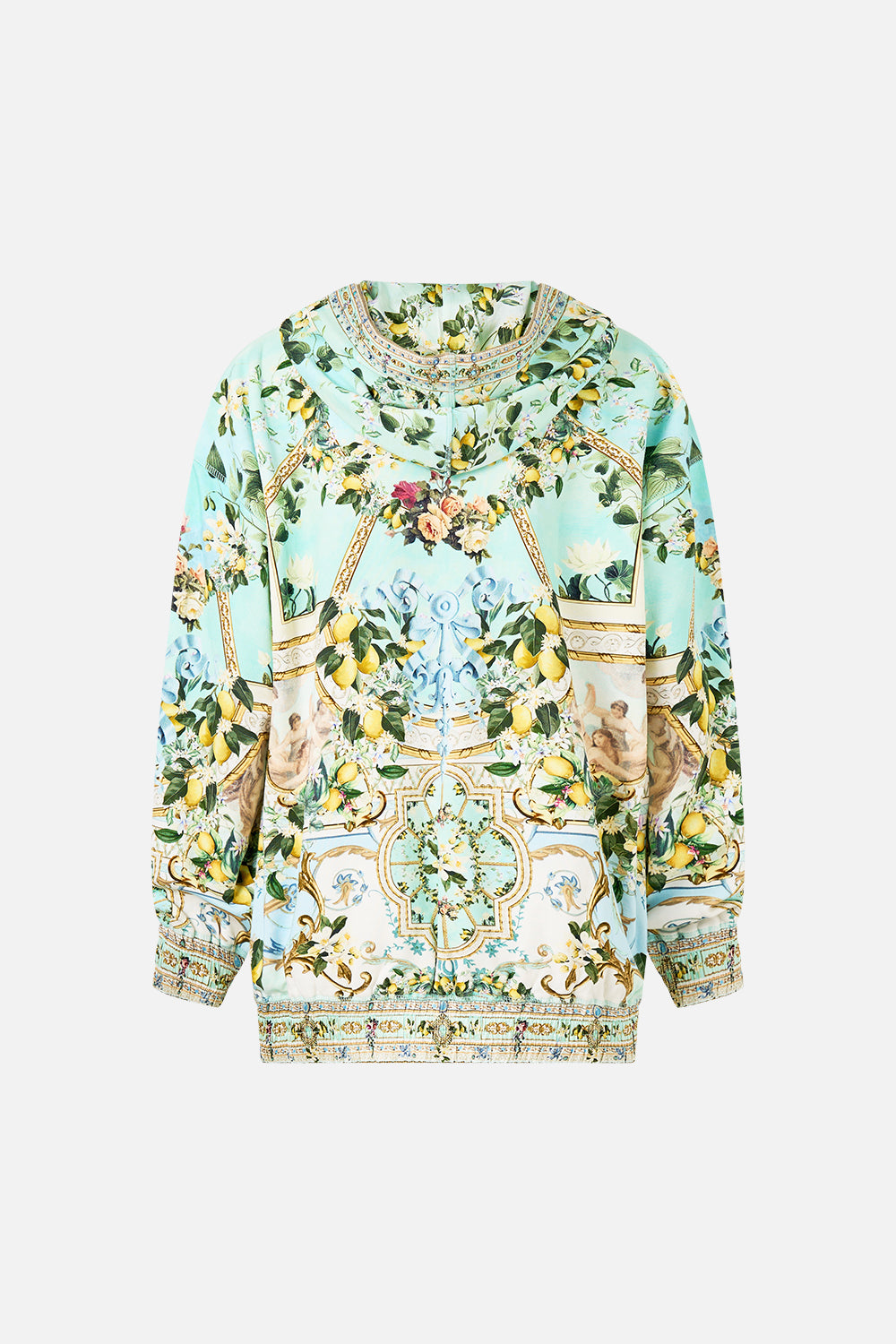 SILK BAND OVERSIZED HOODIE WITH POCKETS VENUS ON A VESPA