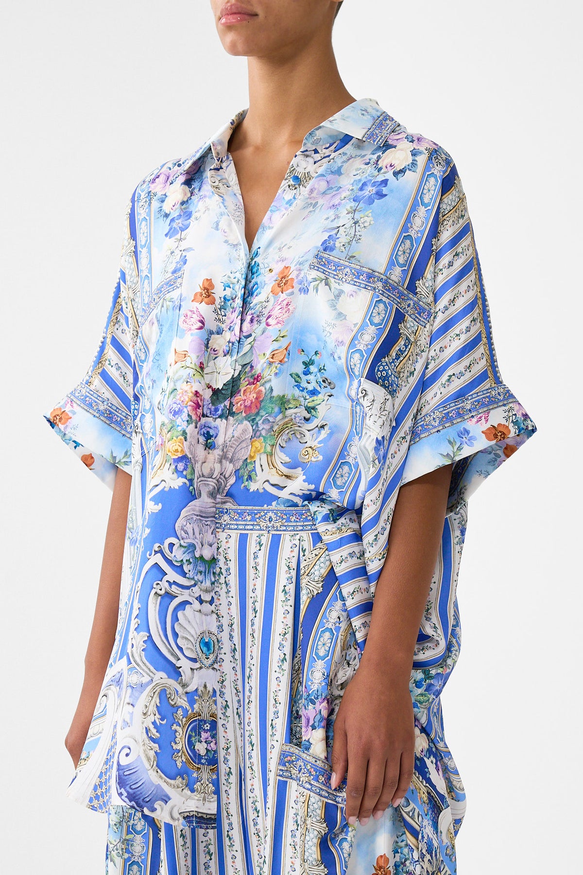 The CAMILLA OVERSIZED POCKET TUNIC OTTOMAN OPULENCE