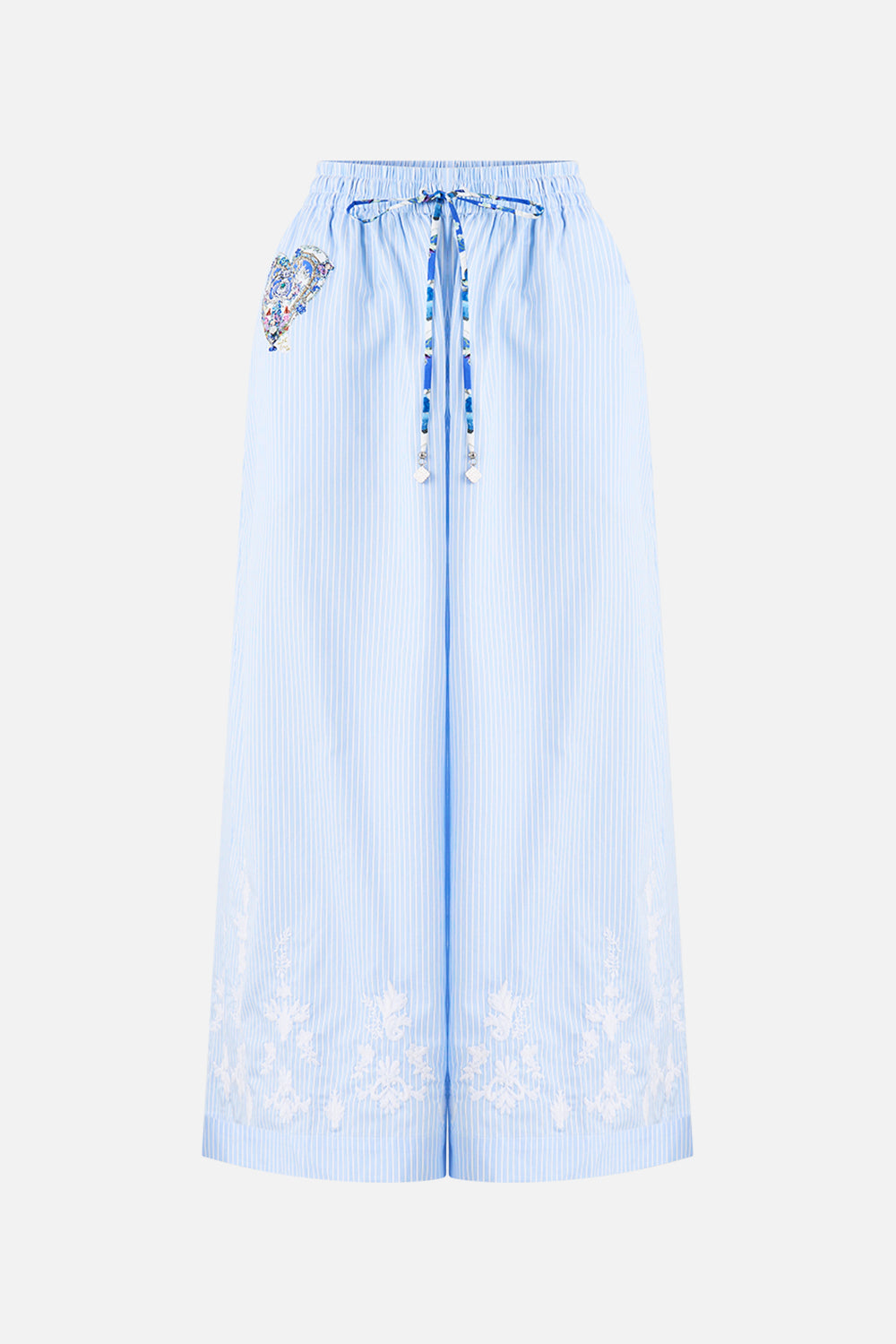 The CAMILLA WIDE LEG ELASTIC WAIST PANT OTTOMAN OPULENCE