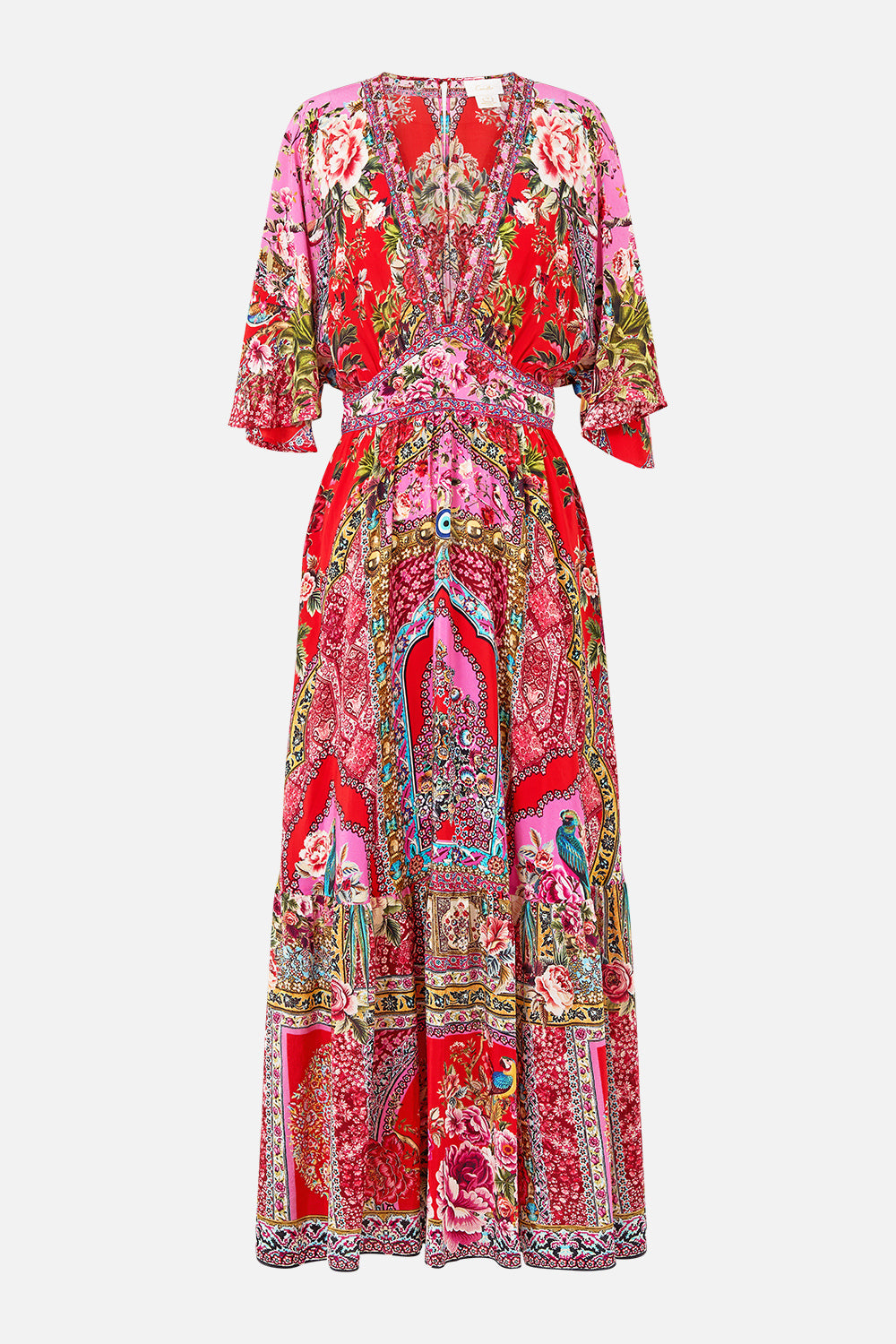 The CAMILLA WAISTED DRESS WITH HEM RUFFLE HEIRLOOM EMPIRE
