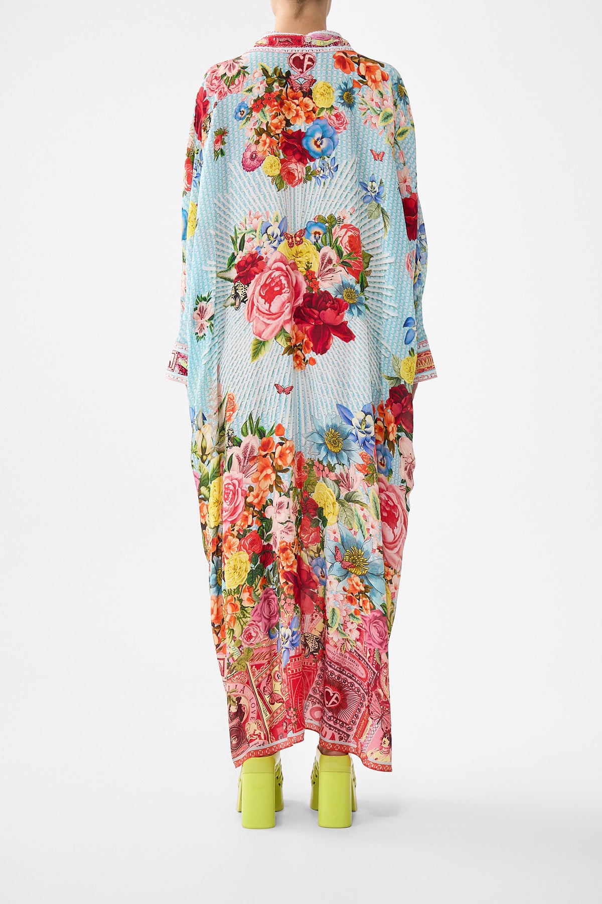 The CAMILLA WING COLLAR KAFTAN PAPERS AND CURIOUS CAPERS