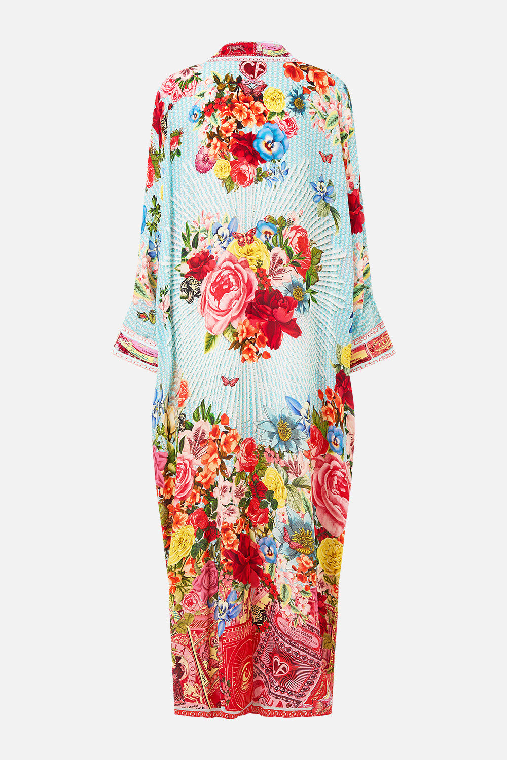 The CAMILLA WING COLLAR KAFTAN PAPERS AND CURIOUS CAPERS