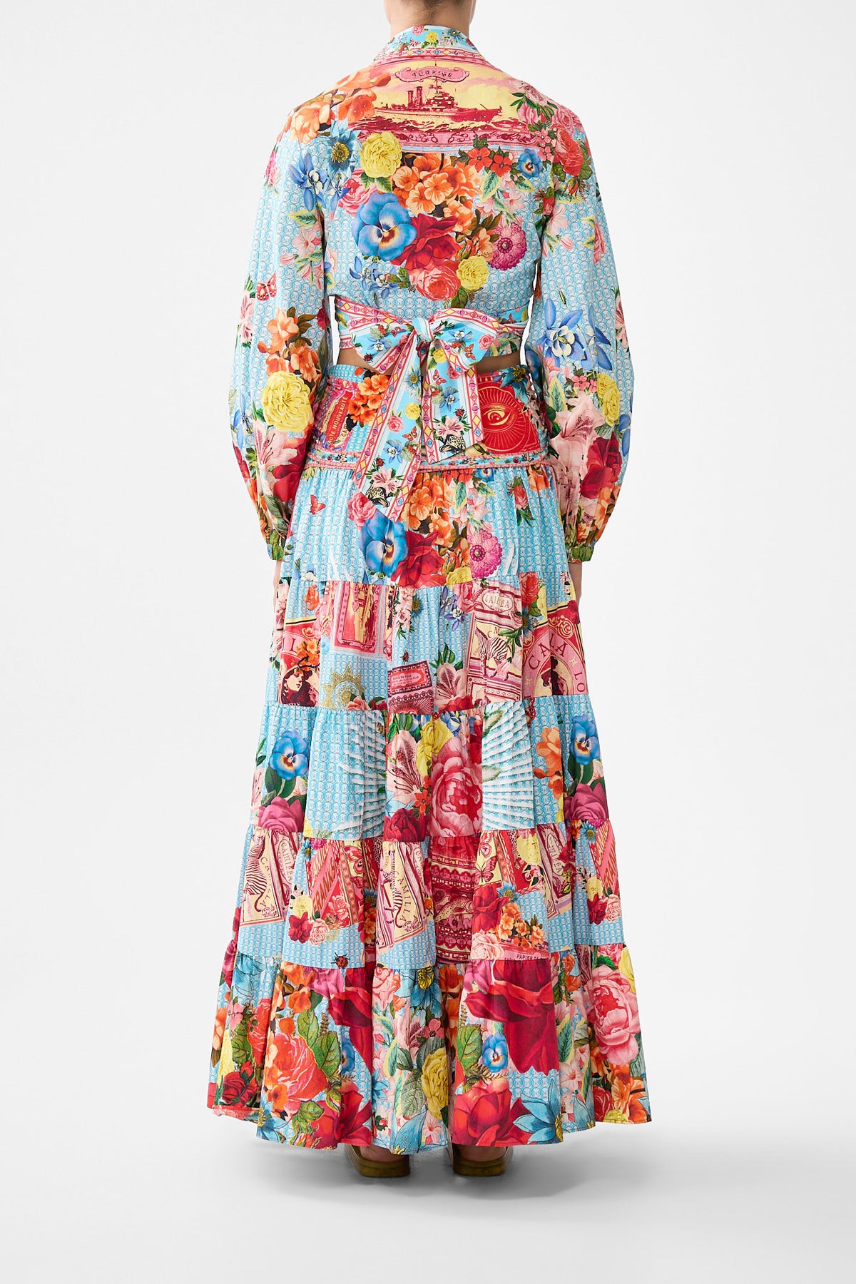 JERSEY SPLICED TIERED SKIRT PAPERS AND CURIOUS CAPERS