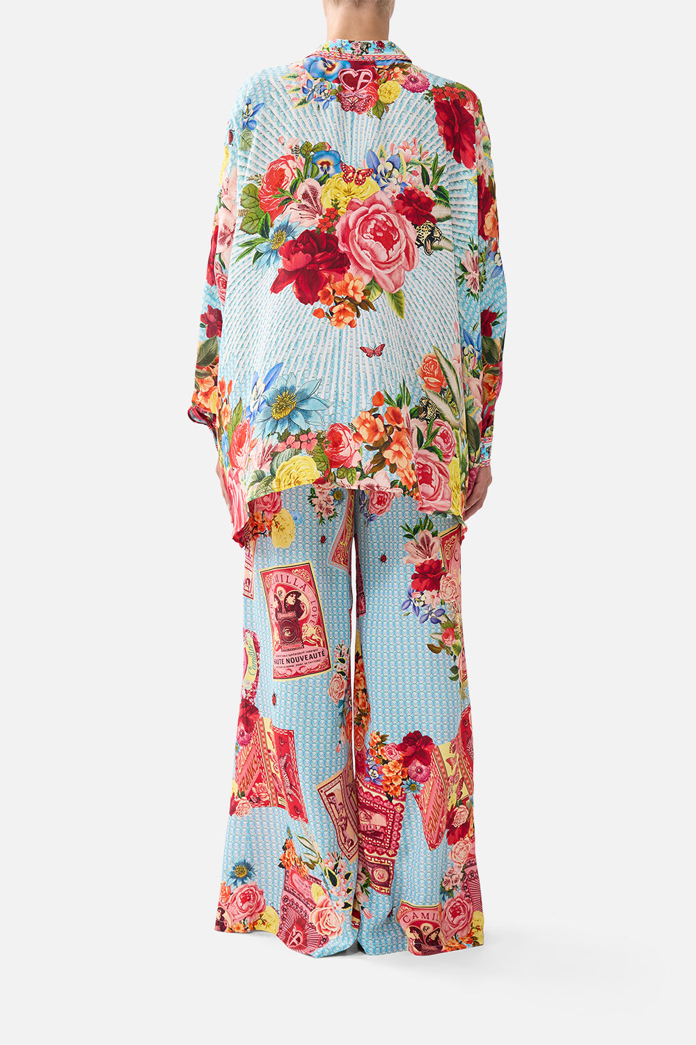 The CAMILLA WIDE BODY COLLARED BLOUSE PAPERS AND CURIOUS CAPERS