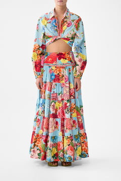 CROPPED WRAP SHIRT PAPERS AND CURIOUS CAPERS