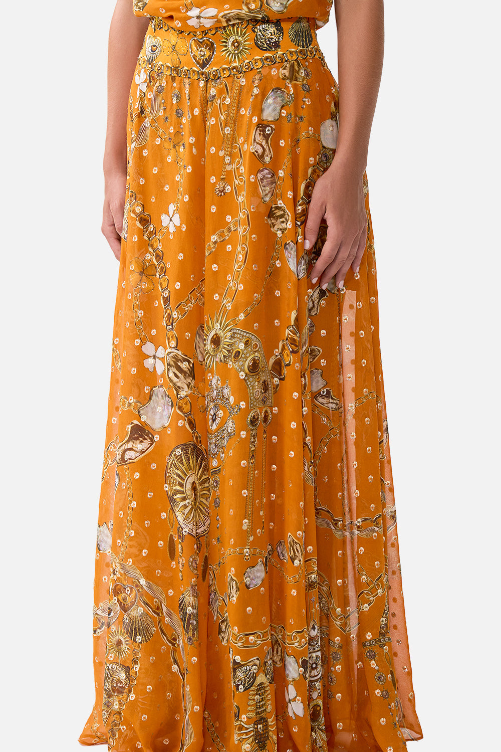 SHEER WIDE LEG PANT TALISMANS OF TURKIYE