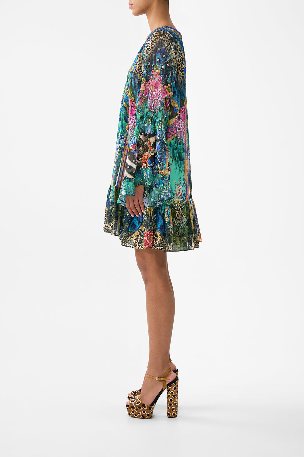The CAMILLA A-LINE FRILL DRESS ANIMAL ALCHEMY