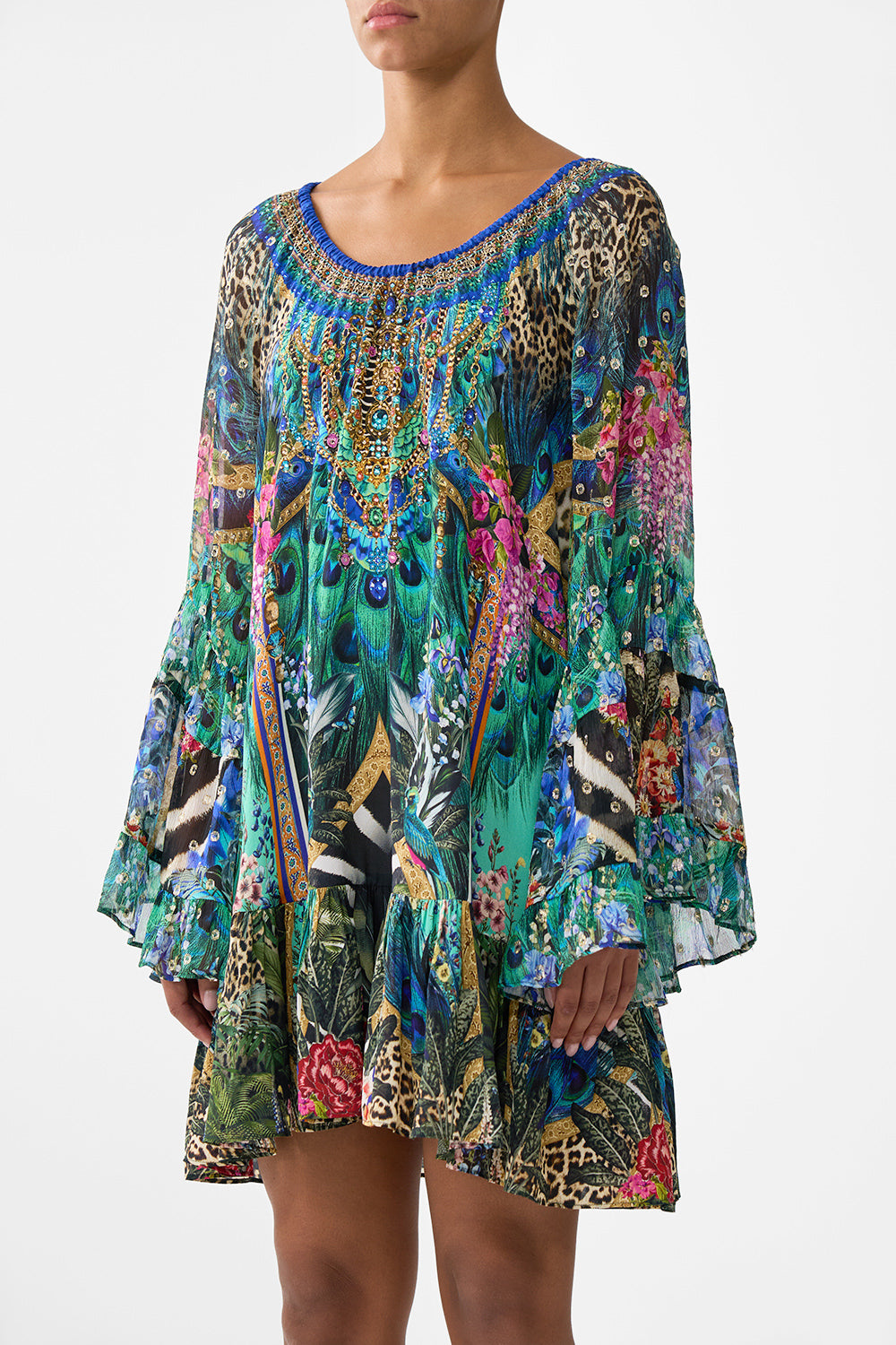 The CAMILLA A-LINE FRILL DRESS ANIMAL ALCHEMY