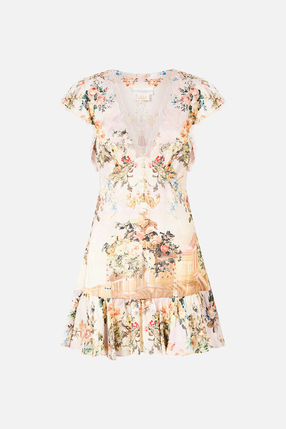 RUFFLE SLEEVE SHORT DRESS TWILIGHT IN ISTANBUL