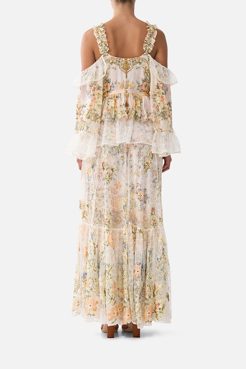 The CAMILLA COLD SHOULDER RUFFLE TOP TWILIGHT IN ISTANBUL