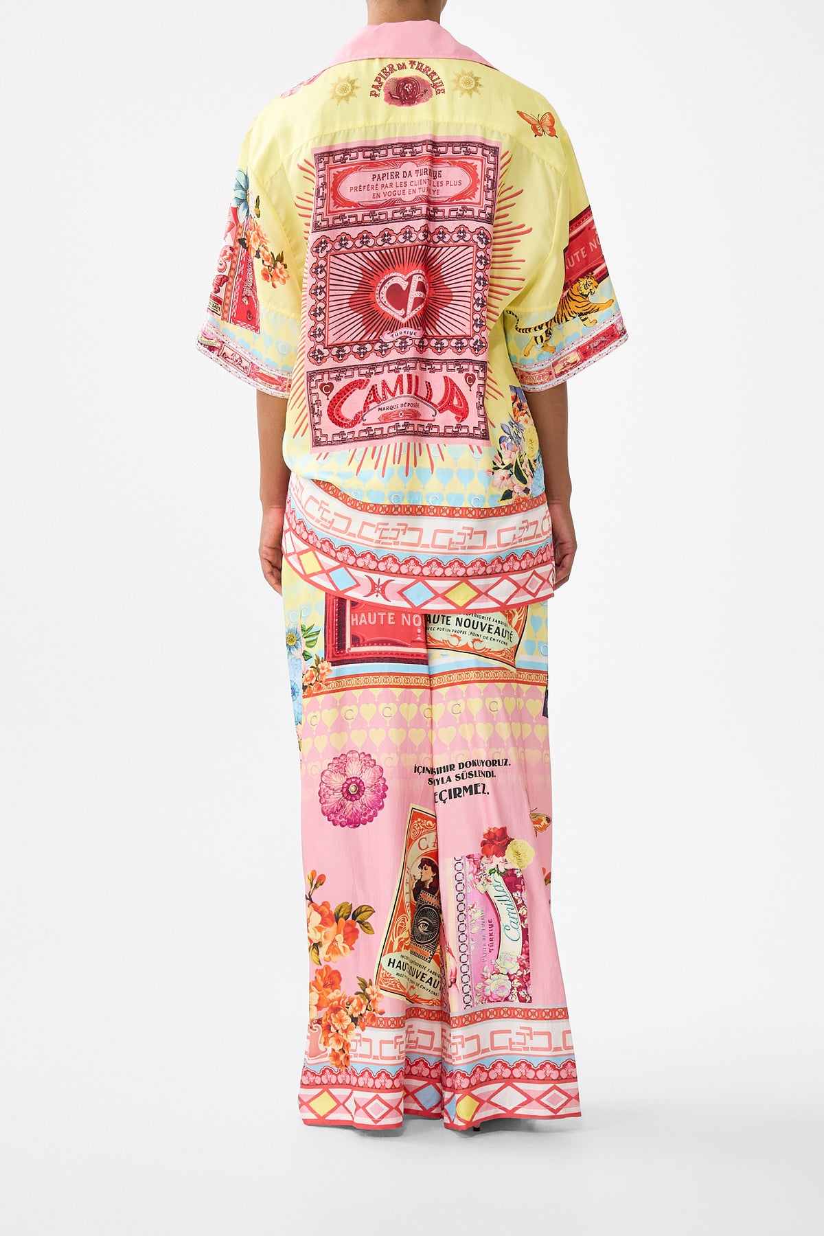 OVERSIZED SHIRT WITH POCKET COLLAGE KINGDOM