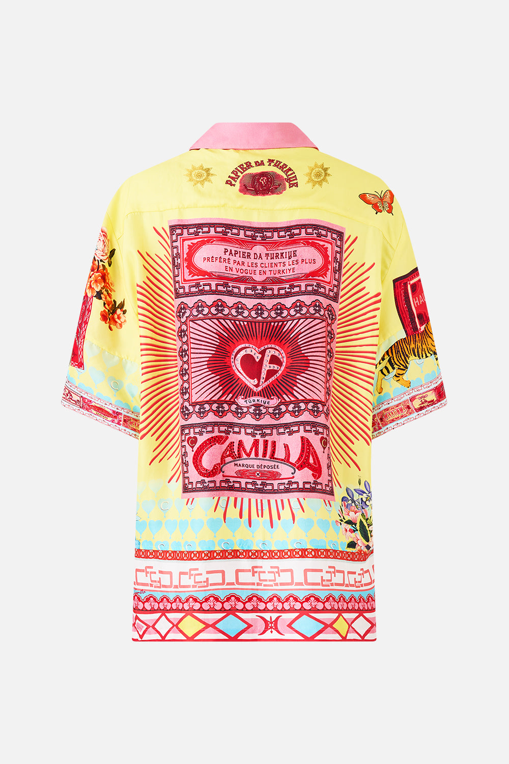 OVERSIZED SHIRT WITH POCKET COLLAGE KINGDOM