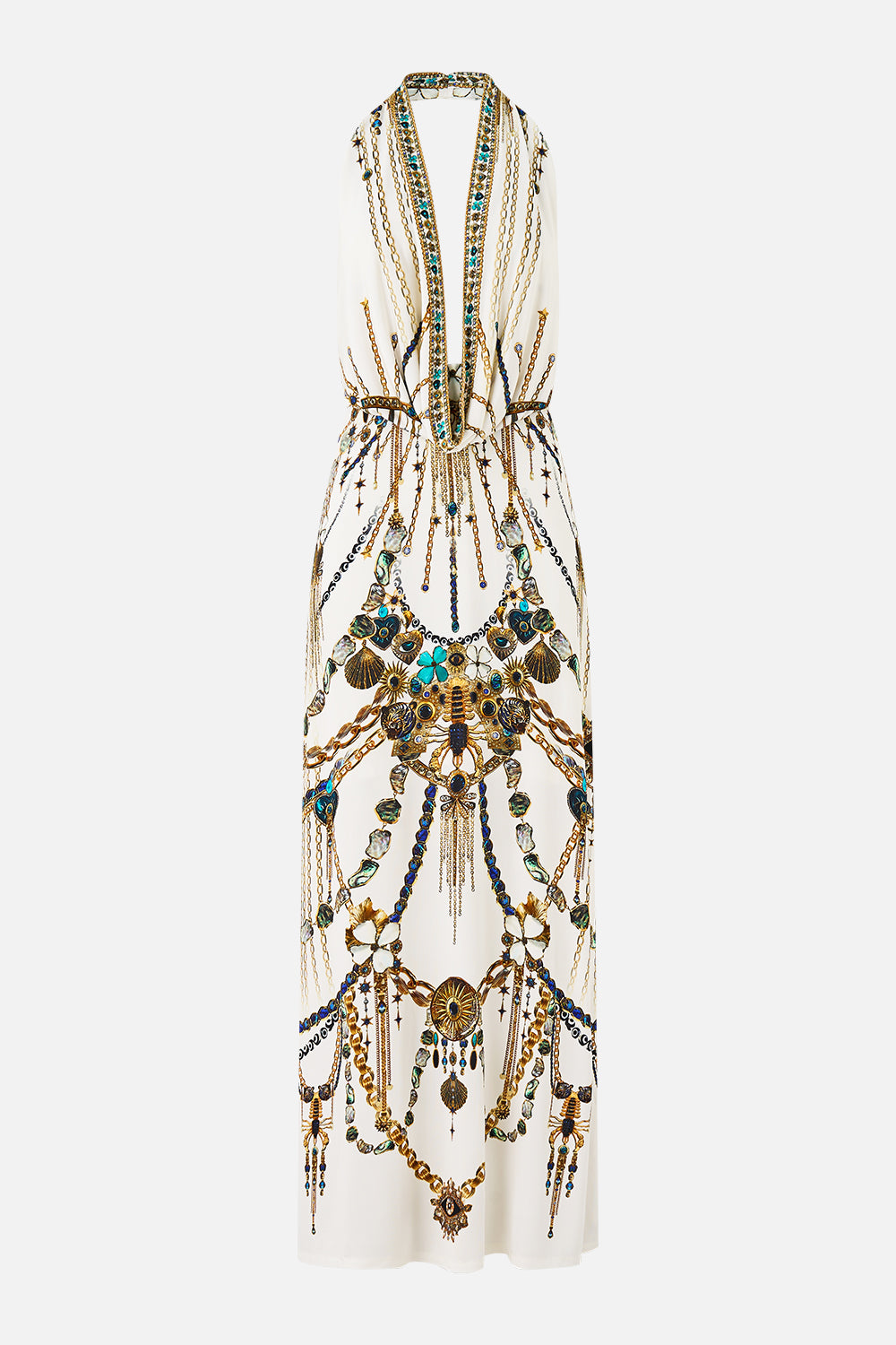 The CAMILLA DEEP COWL PLUNGE DRESS CHAIN GANG