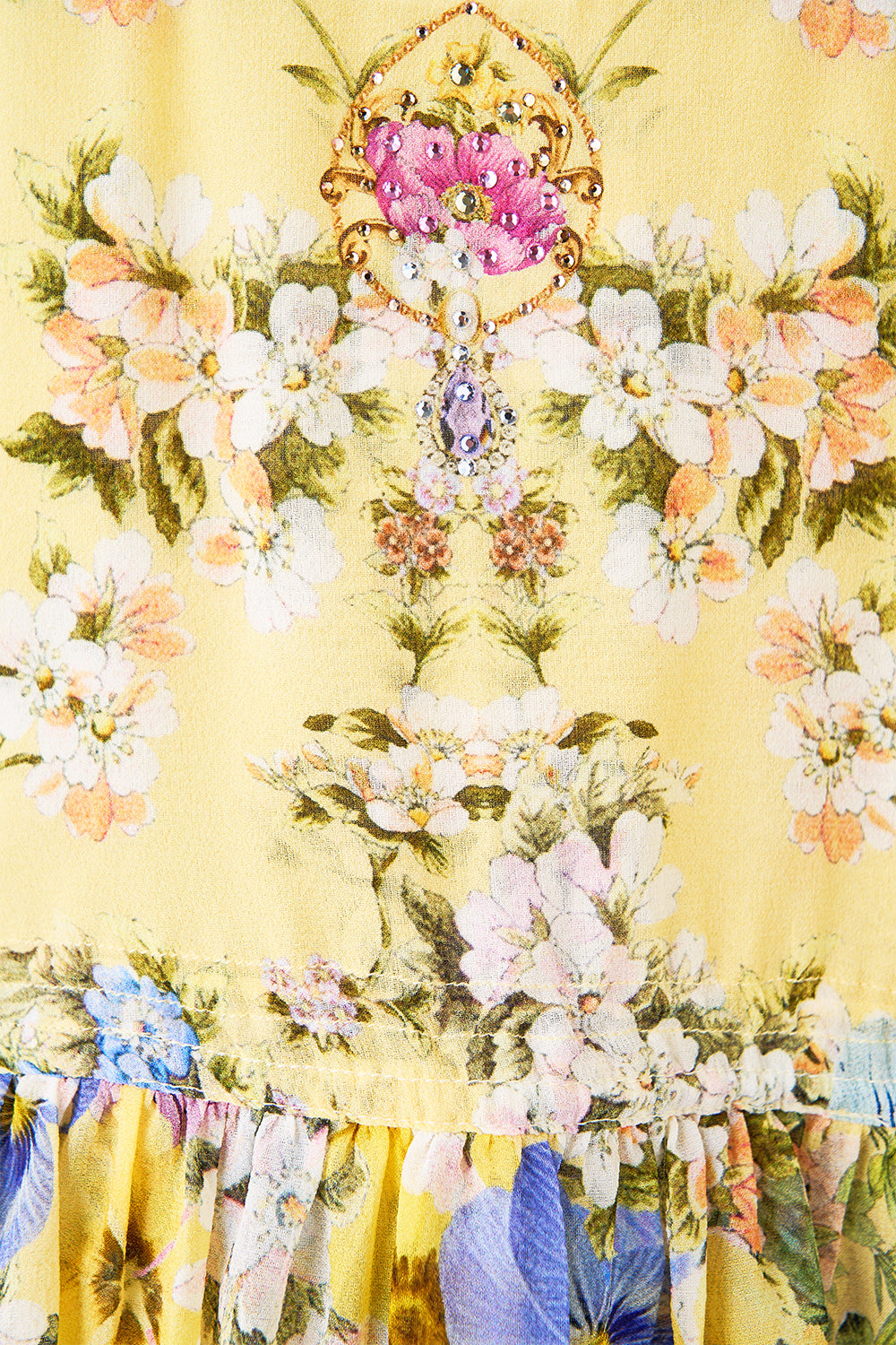 COLD SHOULDER RUFFLE TOP DARLING BUDS