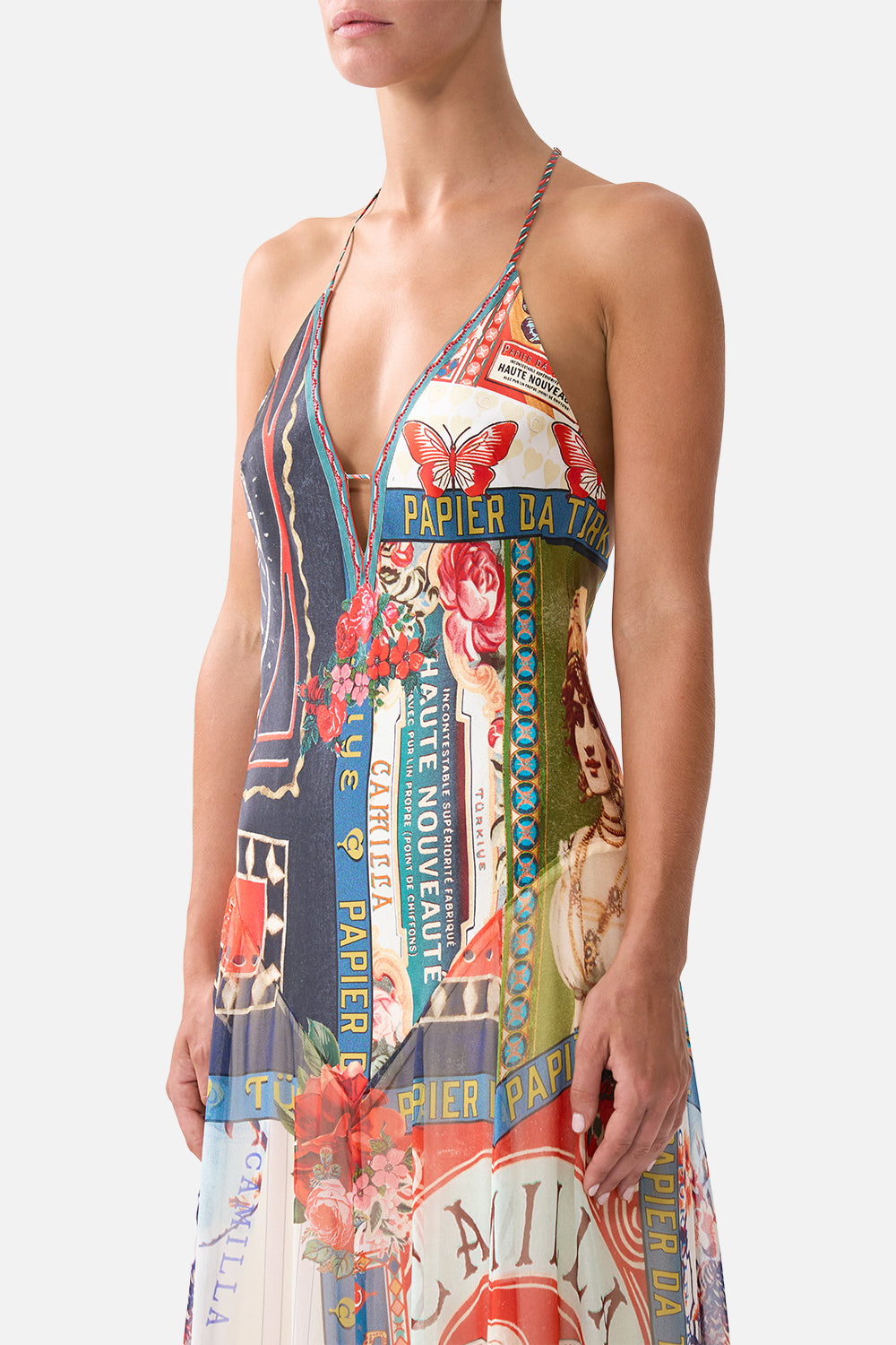 The CAMILLA HARDWARE DETAIL SLIP DRESS HIGH CLASS HOOKAH