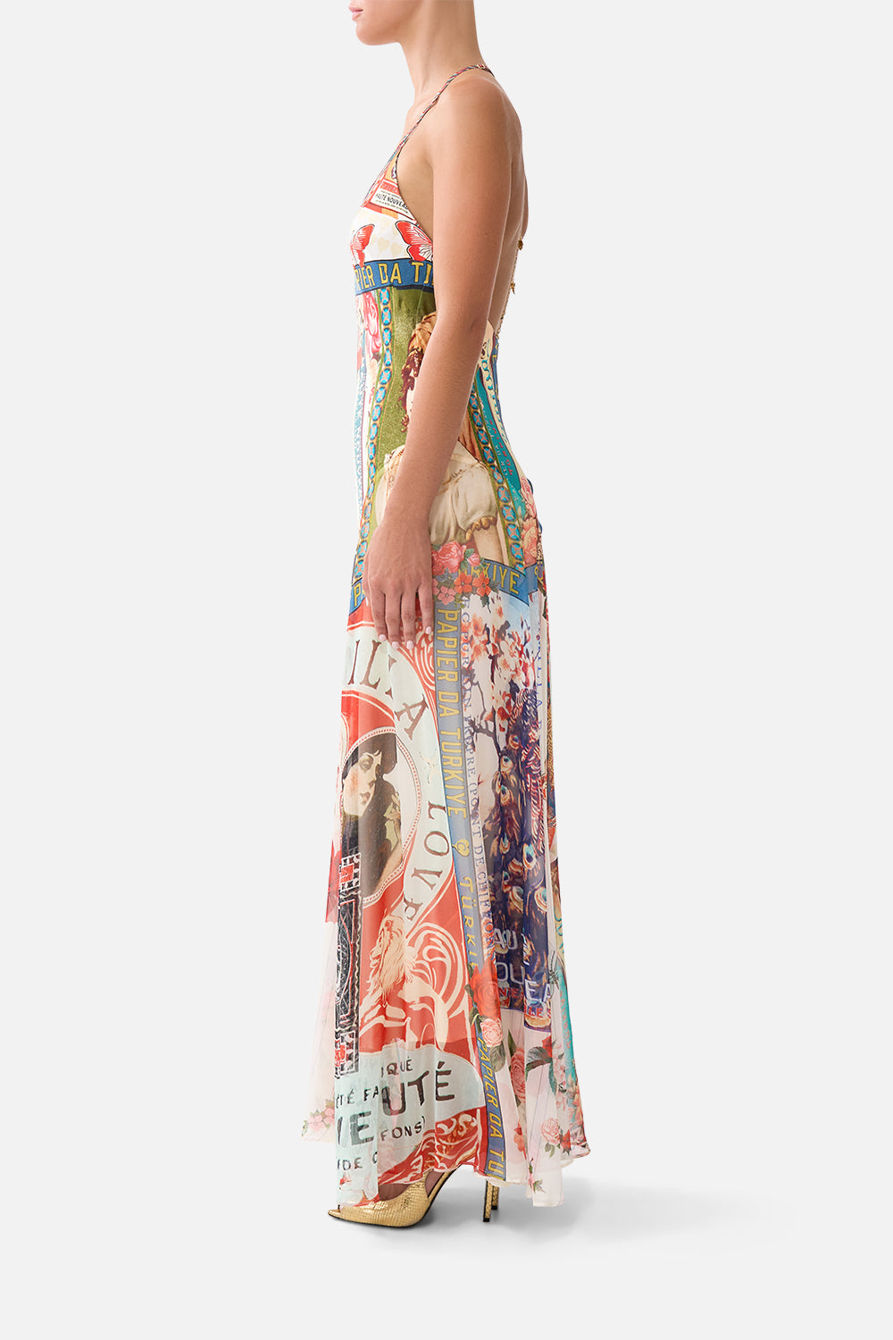 The CAMILLA HARDWARE DETAIL SLIP DRESS HIGH CLASS HOOKAH