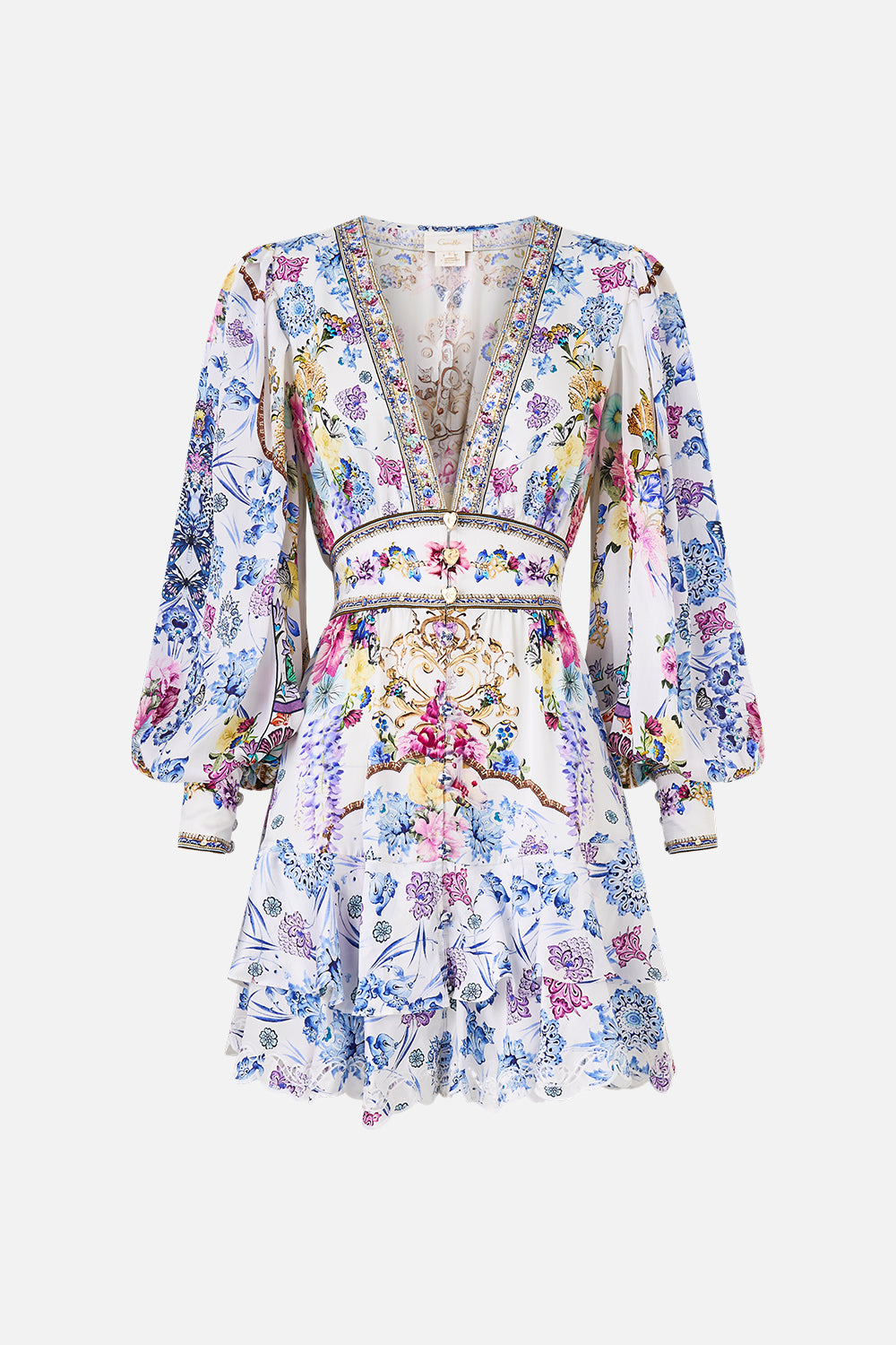 The CAMILLA BUTTON FRONT FRILL DRESS ALL ABOUT THAT LACE