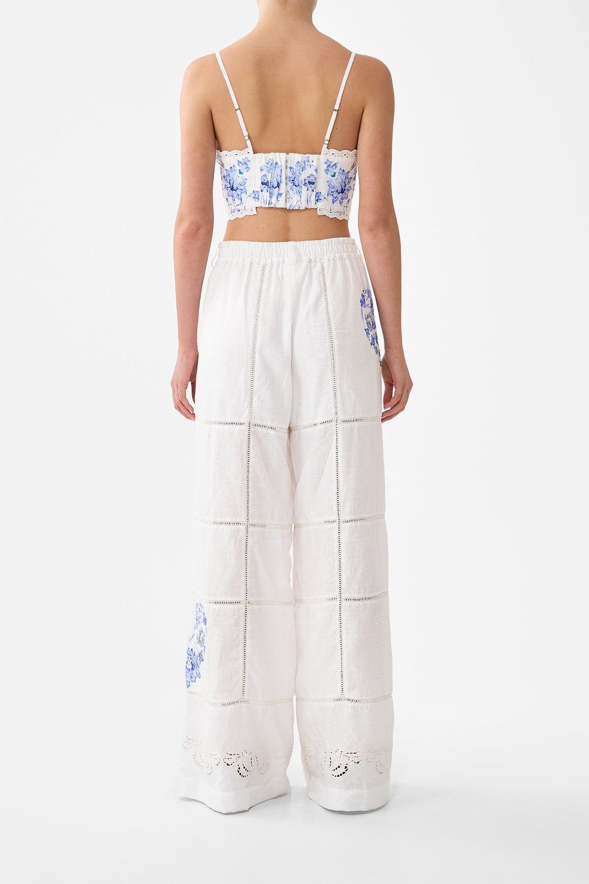 WIDE LEG WAISTED PANT ALL ABOUT THAT LACE