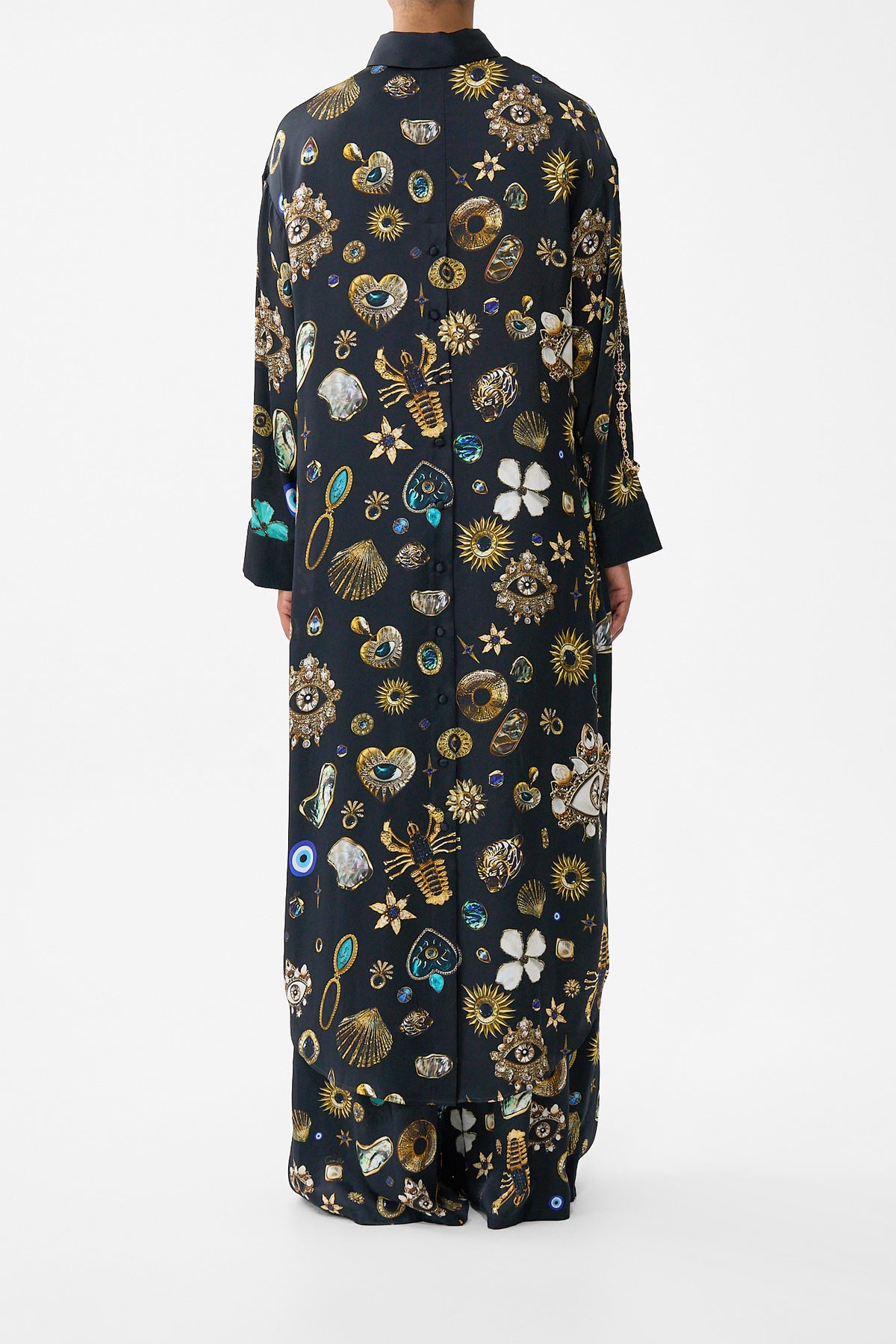 The CAMILLA SHIRT DRESS WITH BACK BUTTON DETAIL AMULETS AND ALCHEMY