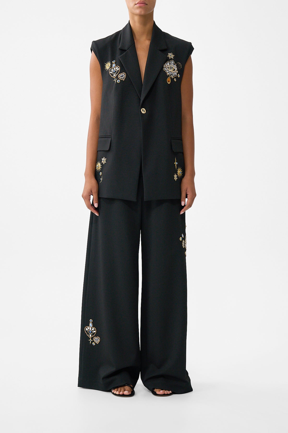 The CAMILLA TAILORED SLEEVELESS VEST AMULETS AND ALCHEMYAMULETS AND ALCHEMY