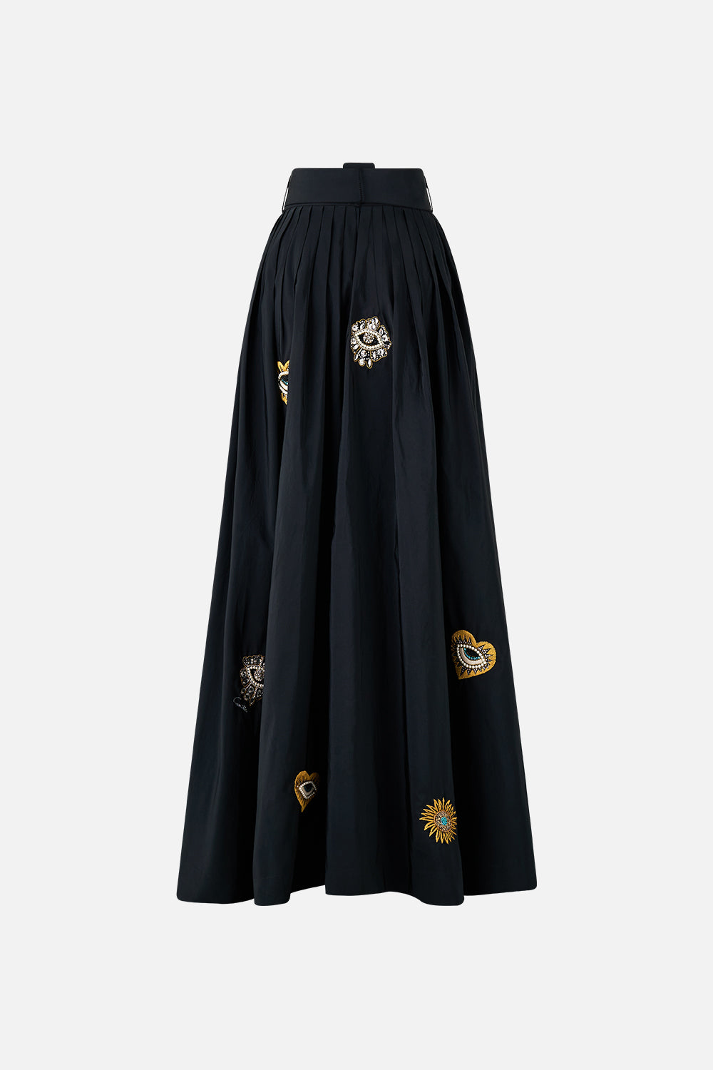 The CAMILLA BELTED TAFFETA MAXI SKIRT AMULETS AND ALCHEMY